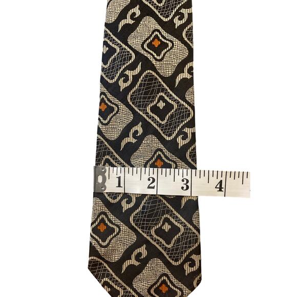 Vintage 1950's Dacron Tie | Black & White | Superba Brand - Picture 4 of 5